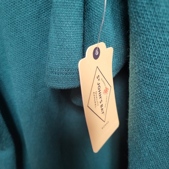 St. John Bay Women's Plus‎ Size Pullover Teal Top Nwt Size 3x - Picture 5 of 6